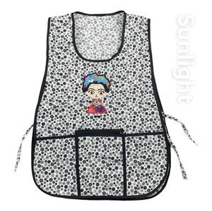 Mandil MEXICANO Craft Apron Mexican Artisan Little Frida Embroidered- One Size